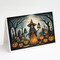 Edge Collections - 5" x 7" - Orange - La Llorona Skeleton Spooky Halloween Greeting Cards - 8 Pieces